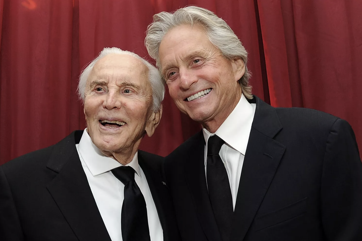 Michael Douglas and Kirk Douglas