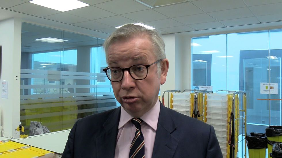 Michael Gove speaking at the Lighthouse Lab in Glasgow
