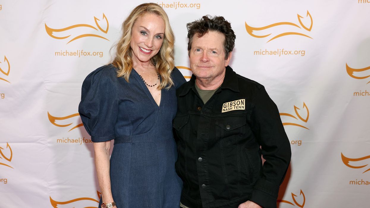 Michael J Fox and his wife