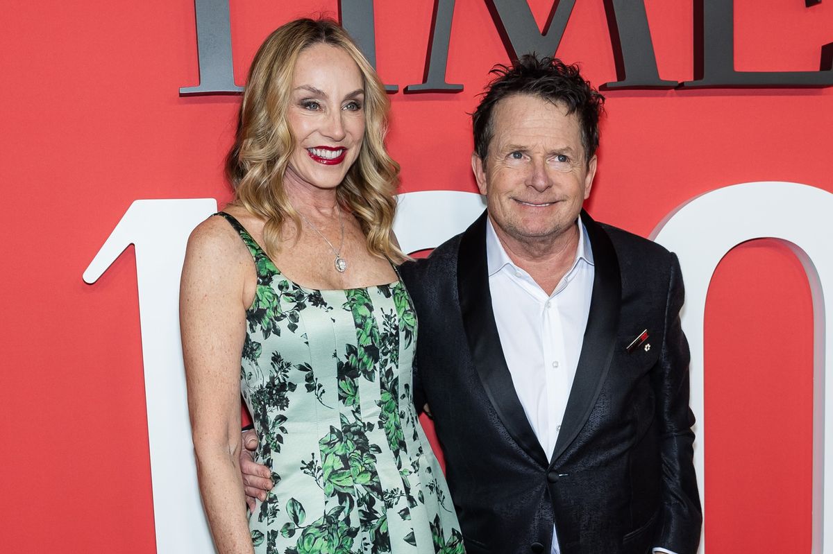 Michael J Fox and wife Tracy Pollan