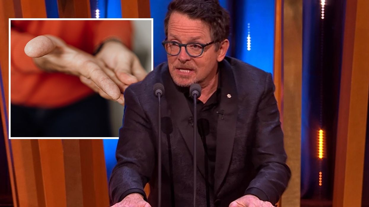 Michael J Fox presents best film award at the Baftas