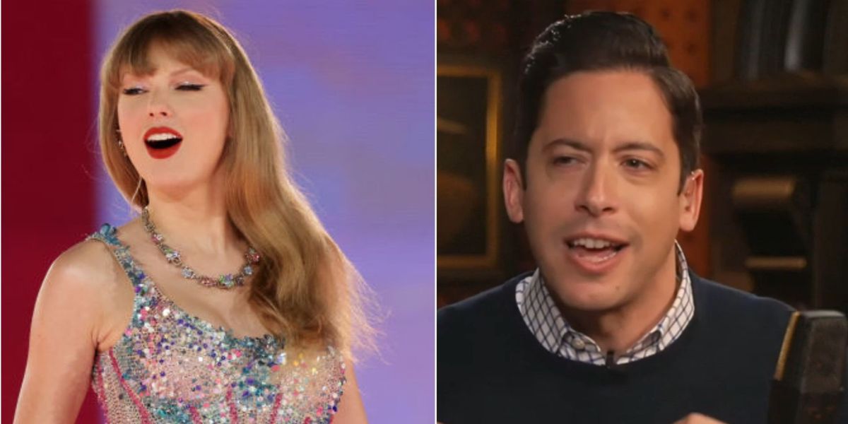 NextImg:Michael Knowles on Taylor Swift and Travis Kelse 'she's a representation of normal culture!'