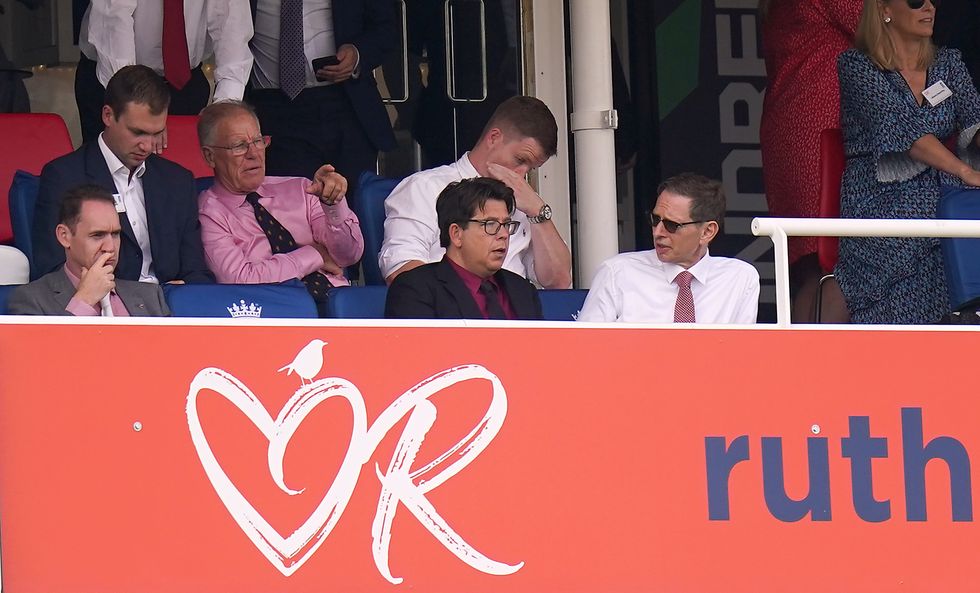 Michael McIntyre in the stands during day two of the first LV= Insurance Test match at Lord's