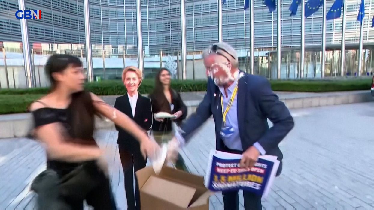 Michael O'Leary is hit by environmentalists
