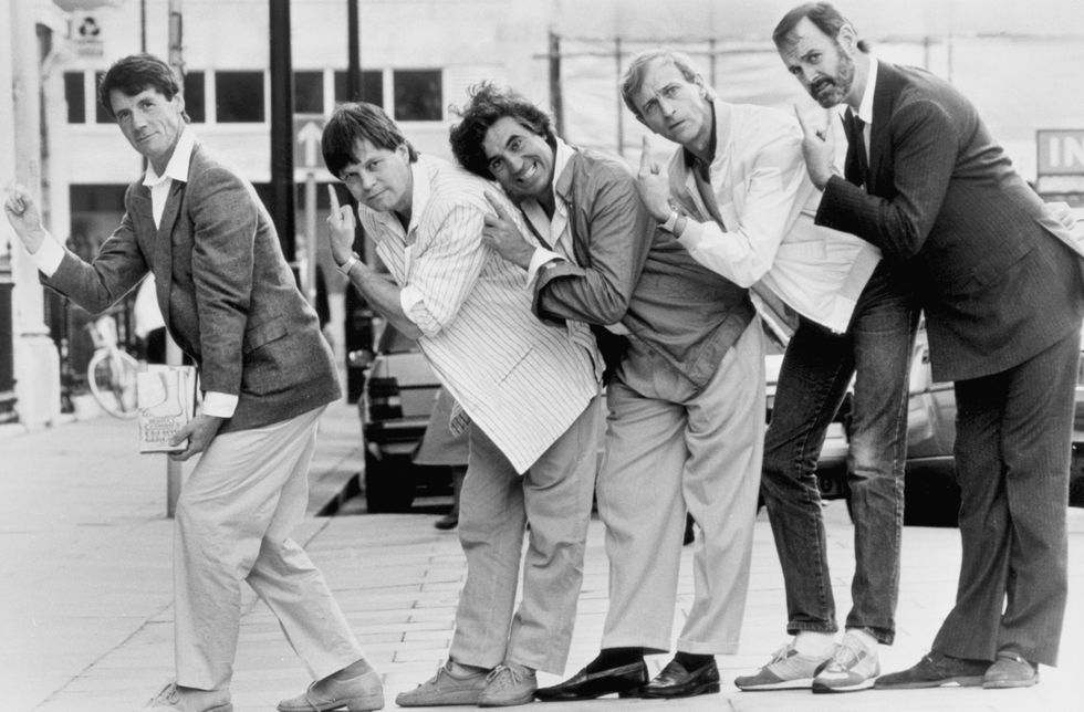 Michael Palin, Terry Gilliam, Terry Jones, Graham Chapman and John Cleese
