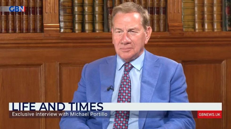 Michael Portillo speaking to GB News