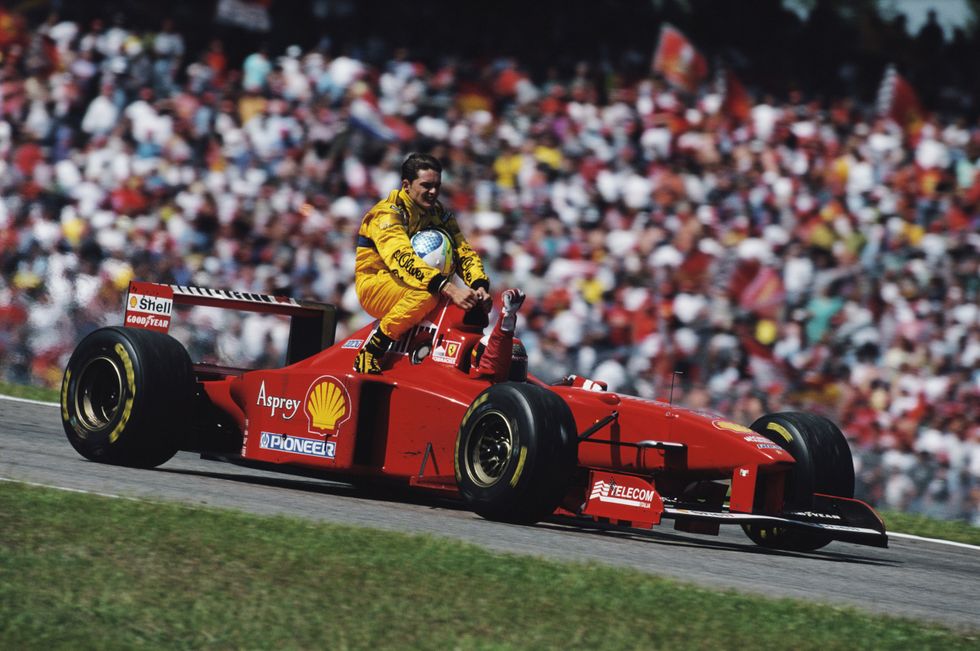 Michael Schumacher famously gave Giancarlo Fisichella a lift after a race