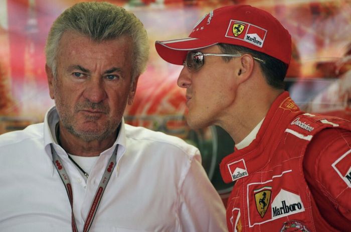 Michael Schumacher's manager Willi Weber was left with facial injuries after the attack