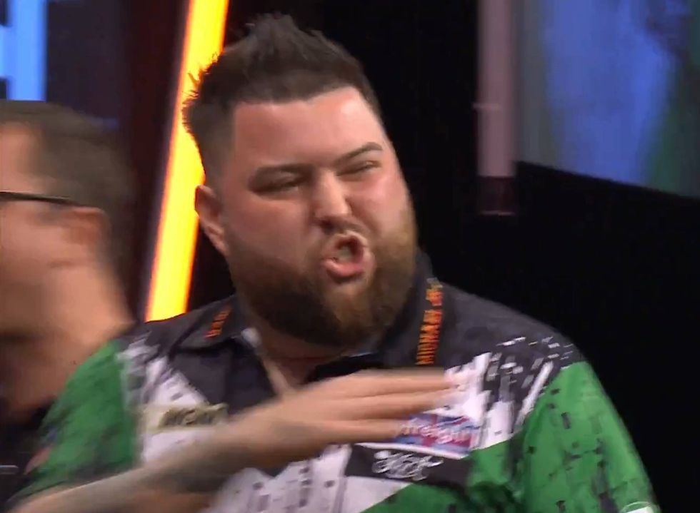 Michael Smith was angry with the crowd
