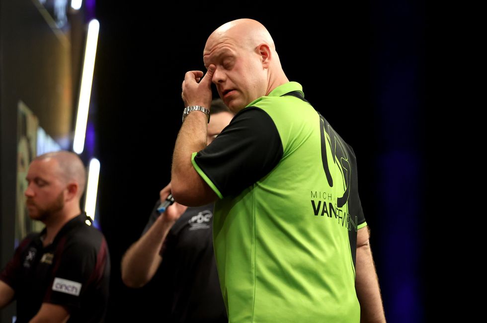 Michael van Gerwen has crashed out of the Premier League before the play-offs