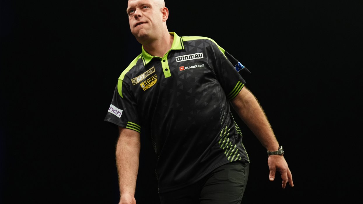 Michael van Gerwen has declared he doesn't "give a f**k" about his Premier League prospects, despite finding himself in a precarious position in the standings