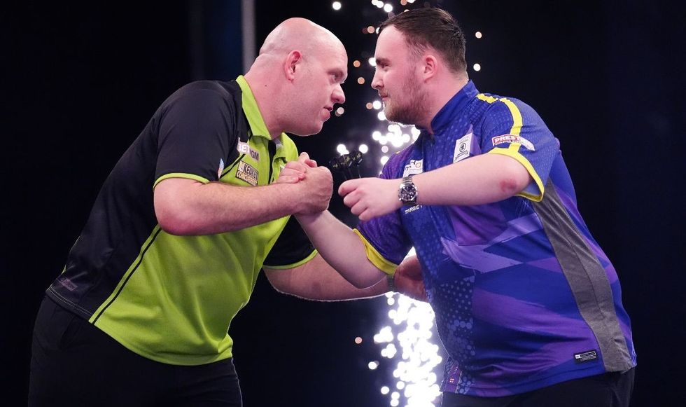 Michael van Gerwen holds a slender winning record over Luke Littler