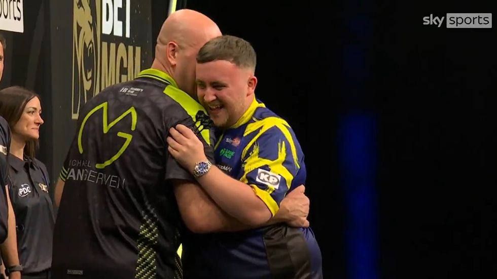 Michael van Gerwen was praiseworthy of Luke Littler after the victory as the two played some beautiful darts throughout the night