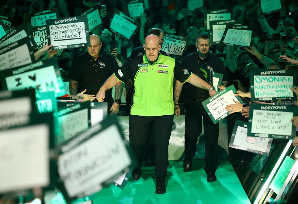 Michael van Gerwen was the underdog for the final