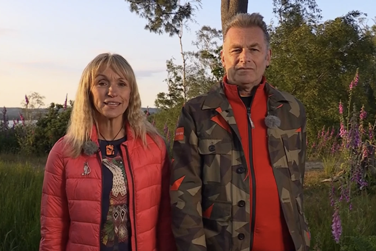 Michaela Strachan and Chris Packham