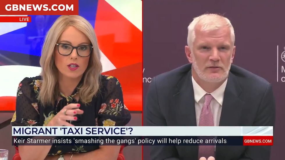 Migrant disaster: Michelle Dewberry blasts Alistair Carns for dodging query FOUR instances Migrant disaster: Michelle Dewberry blasts Alistair Carns for dodging query FOUR instances