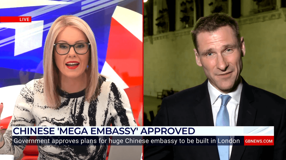 Michelle Dewberry and Chris Philp