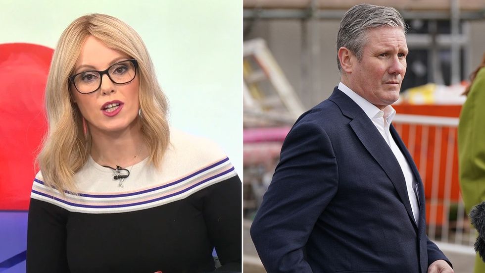 Michelle Dewberry and Keir Starmer