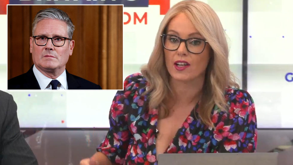 Michelle Dewberry and Keir Starmer