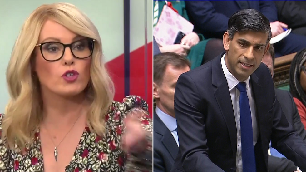 Michelle Dewberry and Rishi Sunak