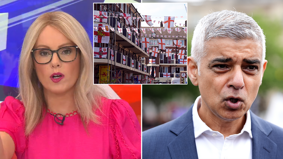 Michelle Dewberry, England flags and Sadiq Khan