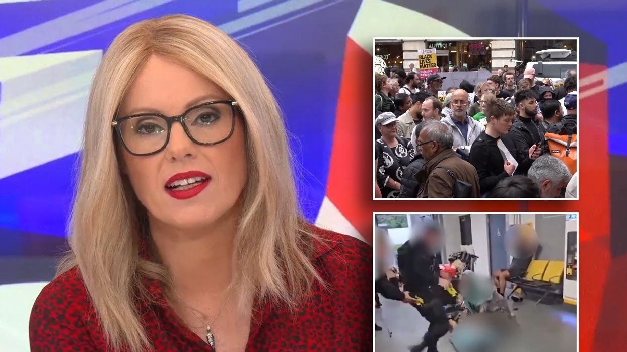 Michelle Dewberry, Rochdale protest and Manchester Airport incident