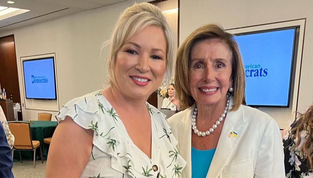 Michelle O'Neill and Nancy Pelosi