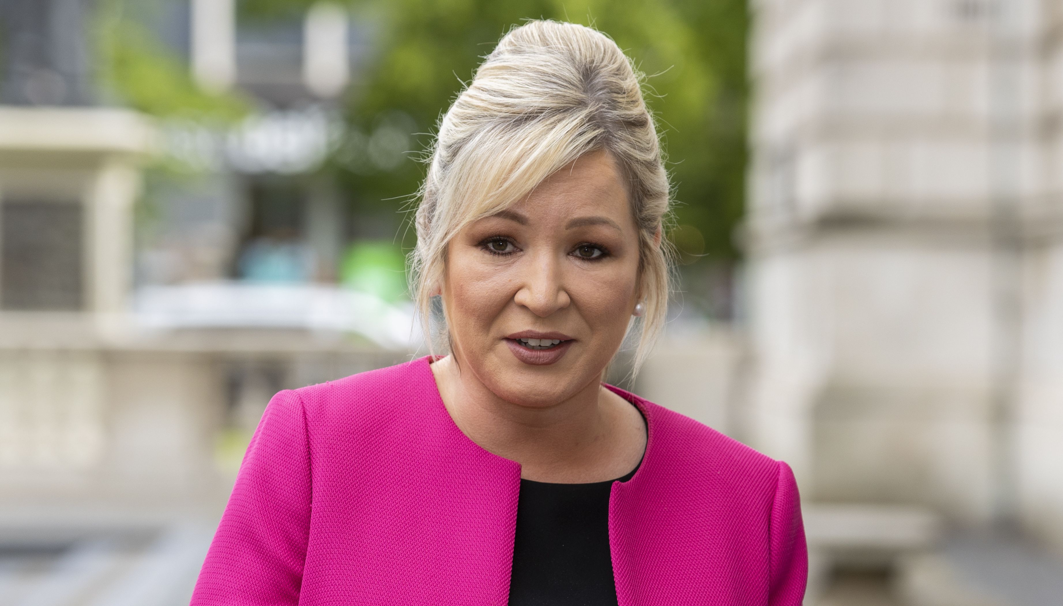 Michelle O'Neill has spoken out about how some in school prayed over her.