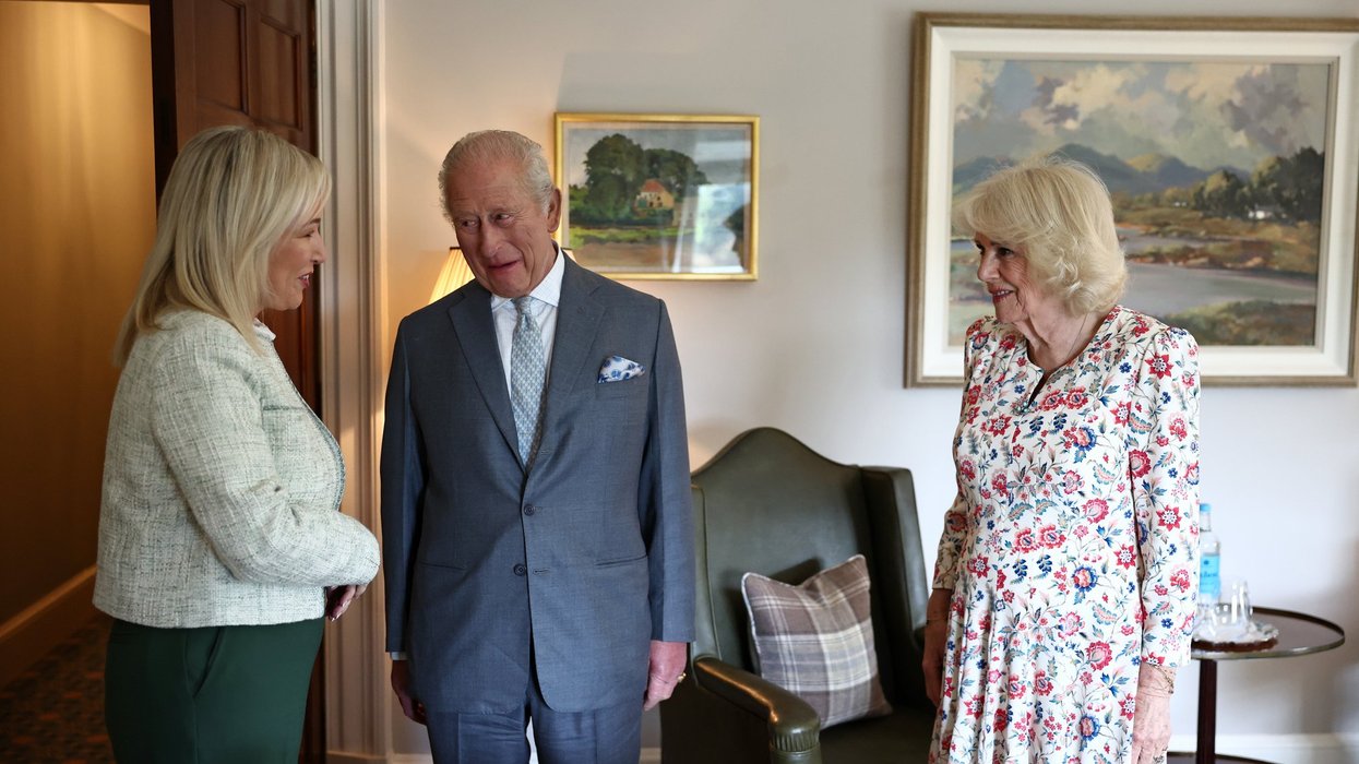 Michelle O'Neill, King Charles and Queen Camilla