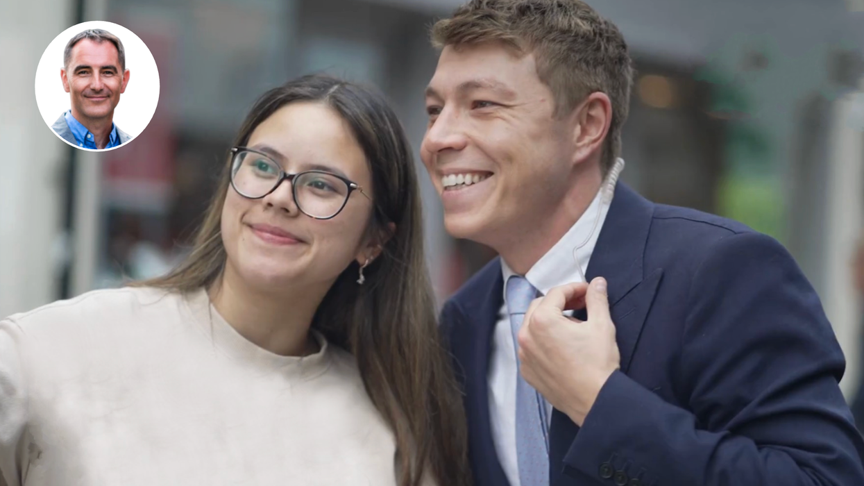 Mick Booker (left), Patrick Christys (right)