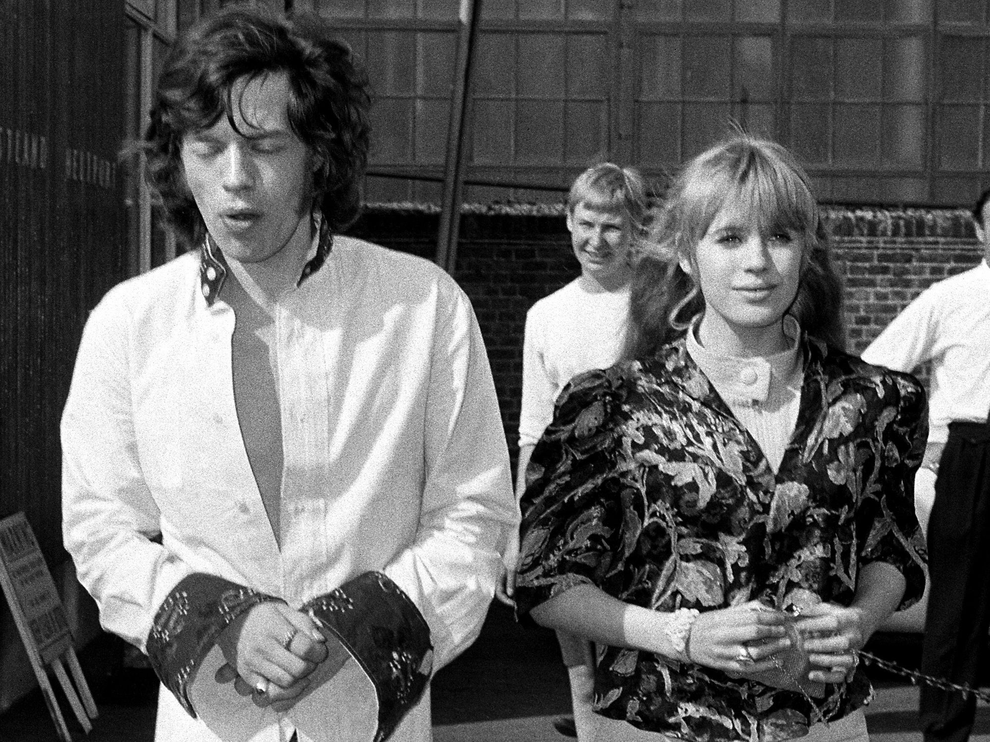 Mick Jagger and Marianne Faithfull