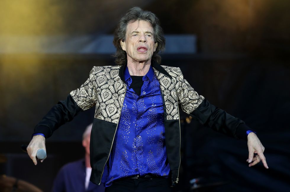 Mick Jagger of the Rolling Stones during their gig at the Murrayfield Stadium in Edinburgh, Scotland.