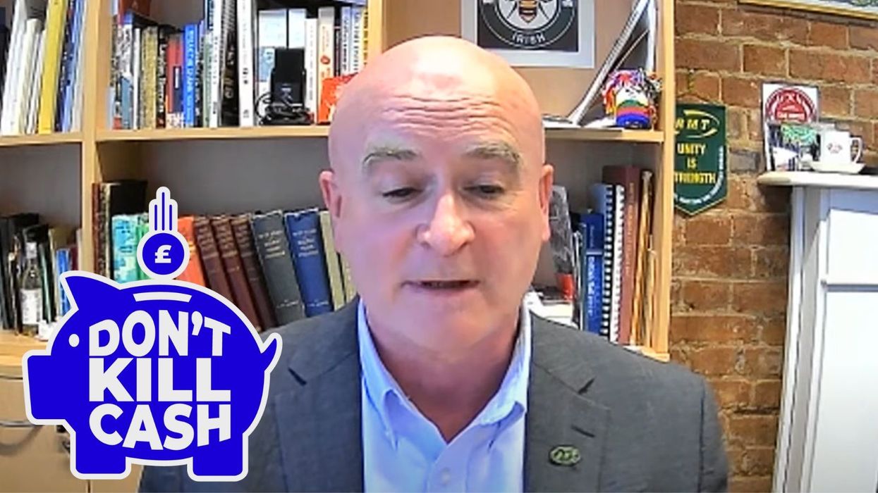 Mick Lynch revealed he backs GB News' Don't Kill Cash campaign