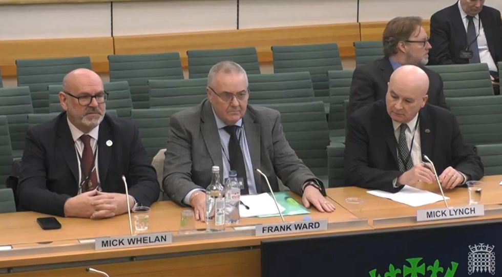 Mick Whelan, Frank Ward and Mick Lynch all hit out at the Government