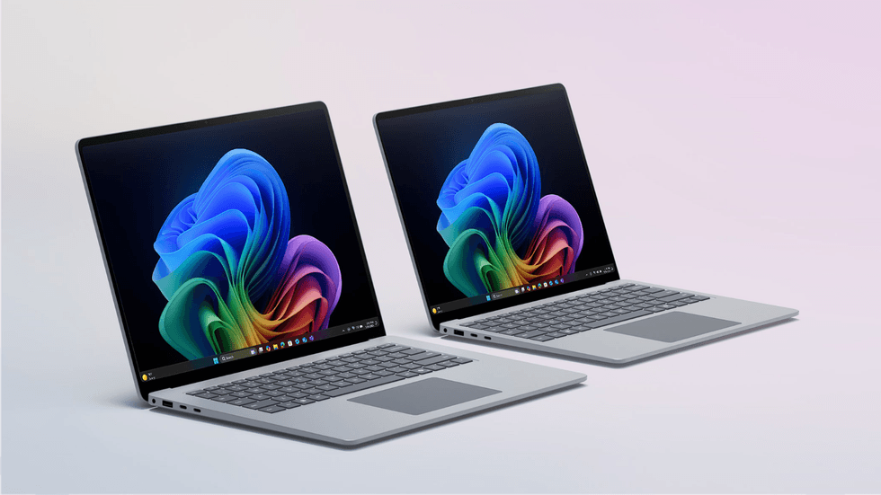 Microsoft surface laptop pictured running the new version of windows 11 in the 13-inch and 15-inch model