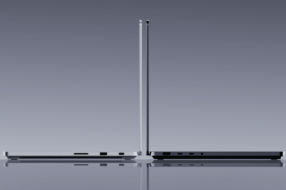 Microsoft Surface Laptop Ultra in platinum and nightfall