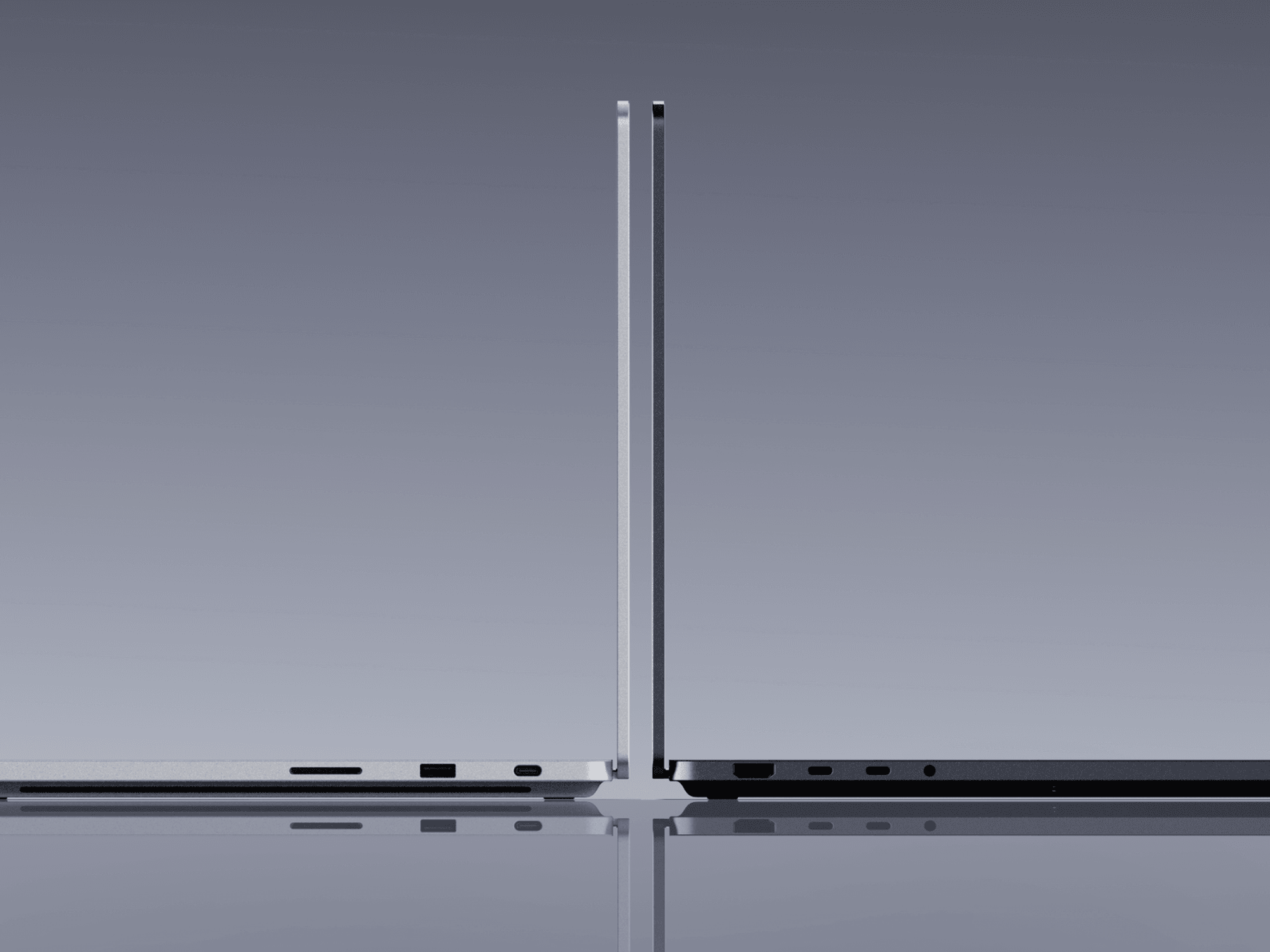 Microsoft Surface Laptop Ultra in platinum and nightfall