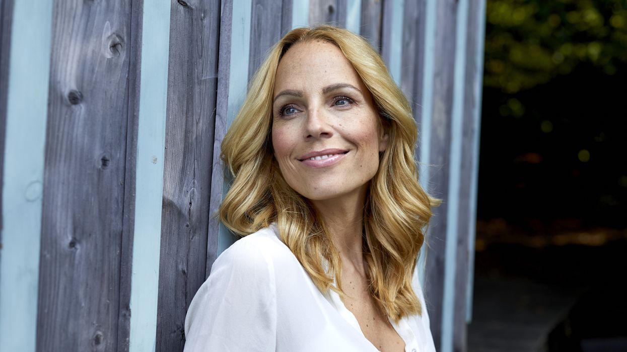 Middle aged woman thick hair