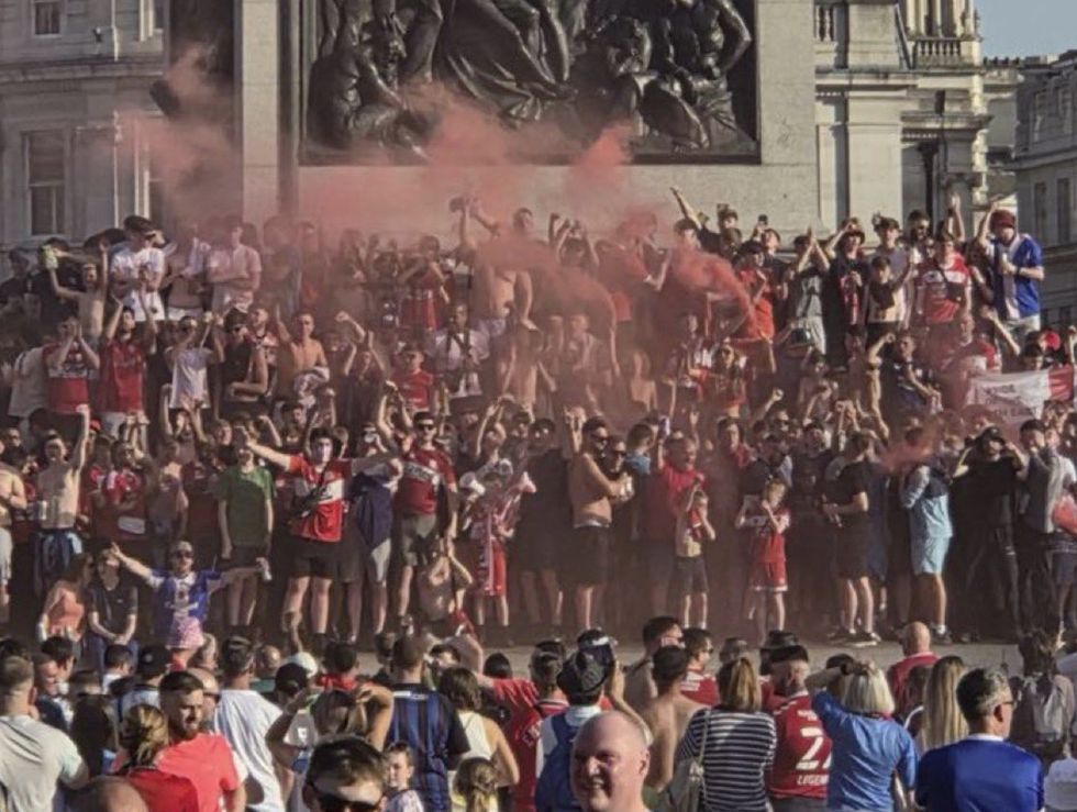 Middlesbrough fans have descended on London in their thousands