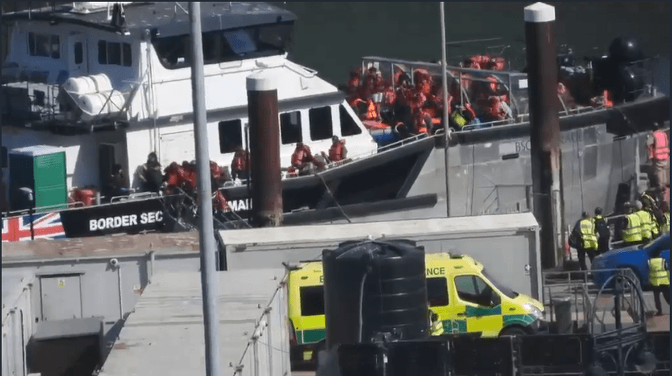 Migrant arrivals Dover