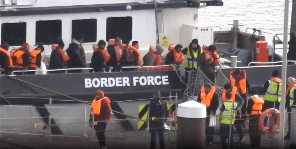 Migrant arrivals into Britain on Remembrance Sunday 2025