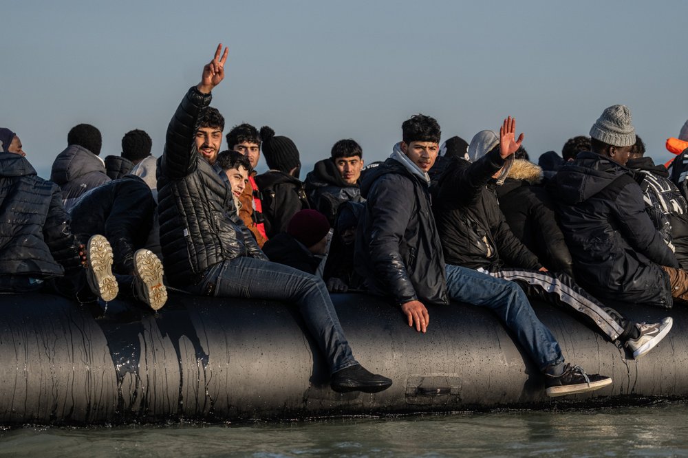 Migrant boat crossing