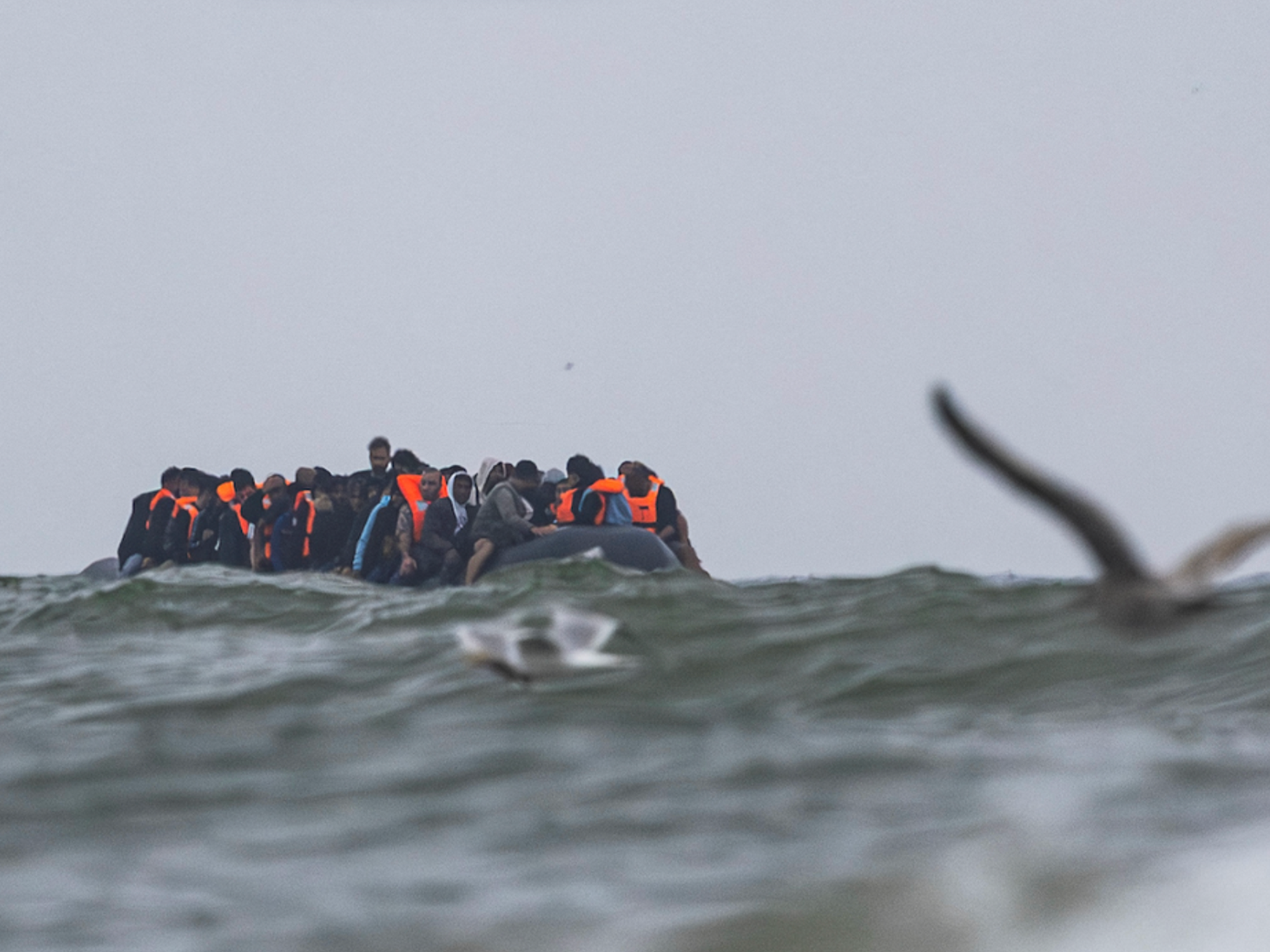 Migrant boat crossing