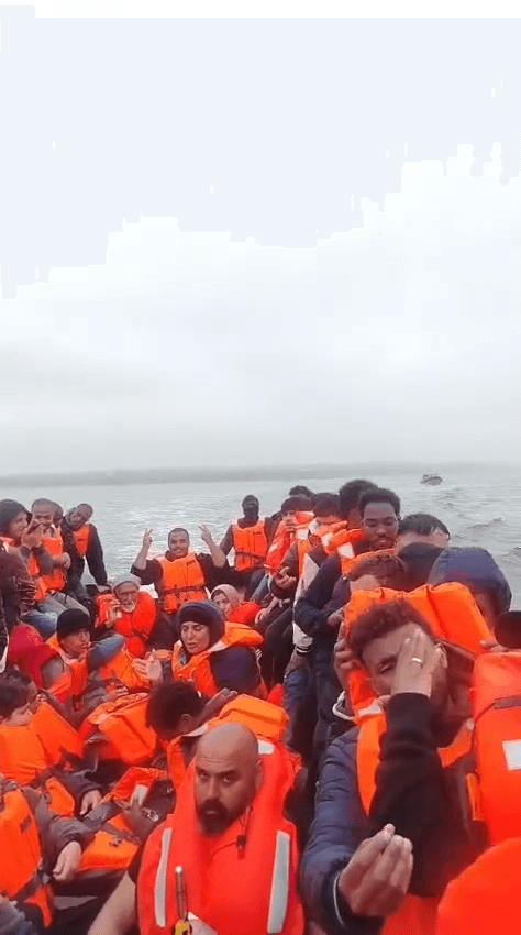 Migrant boat footage