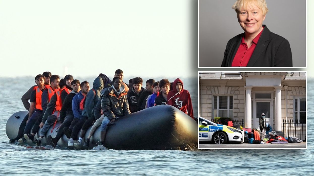 Migrant boat, migrant hotel and Dame Angela Eagle