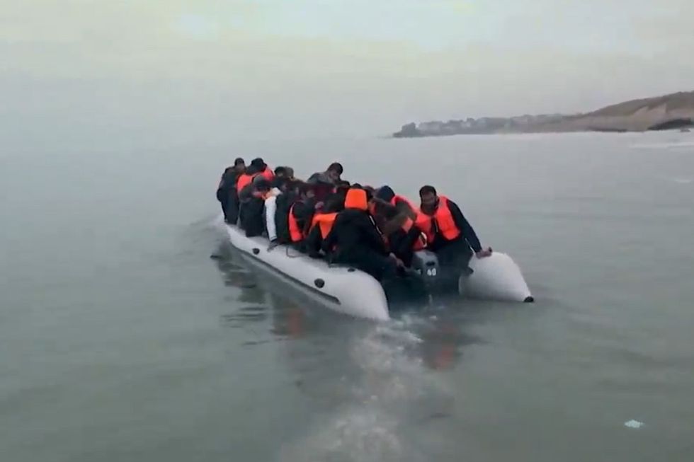 Migrant boat trying to reach UK