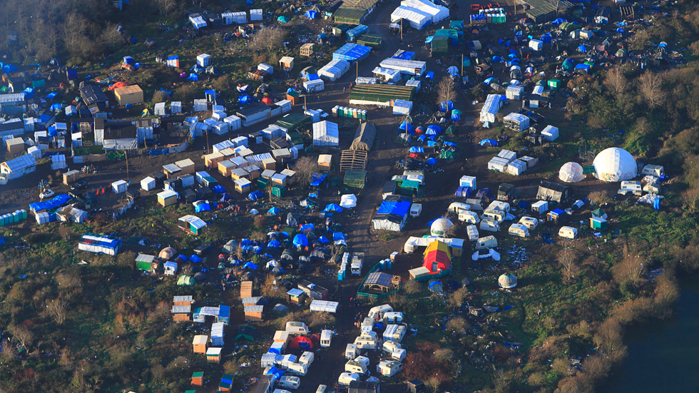 Migrant camp in Calais