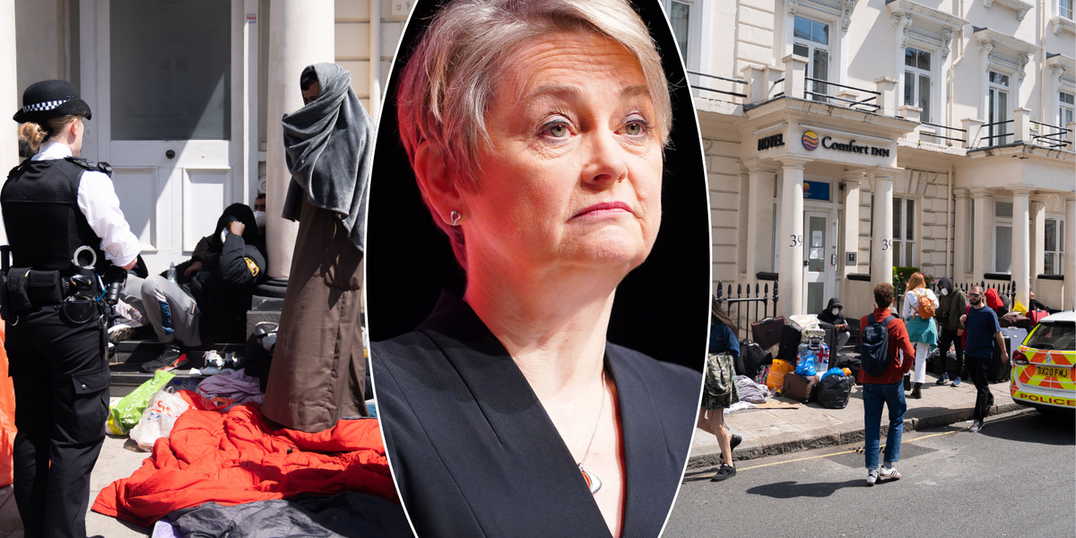 NextImg:Migrants could be in taxpayer-funded hotels for another THREE YEARS due to backlog