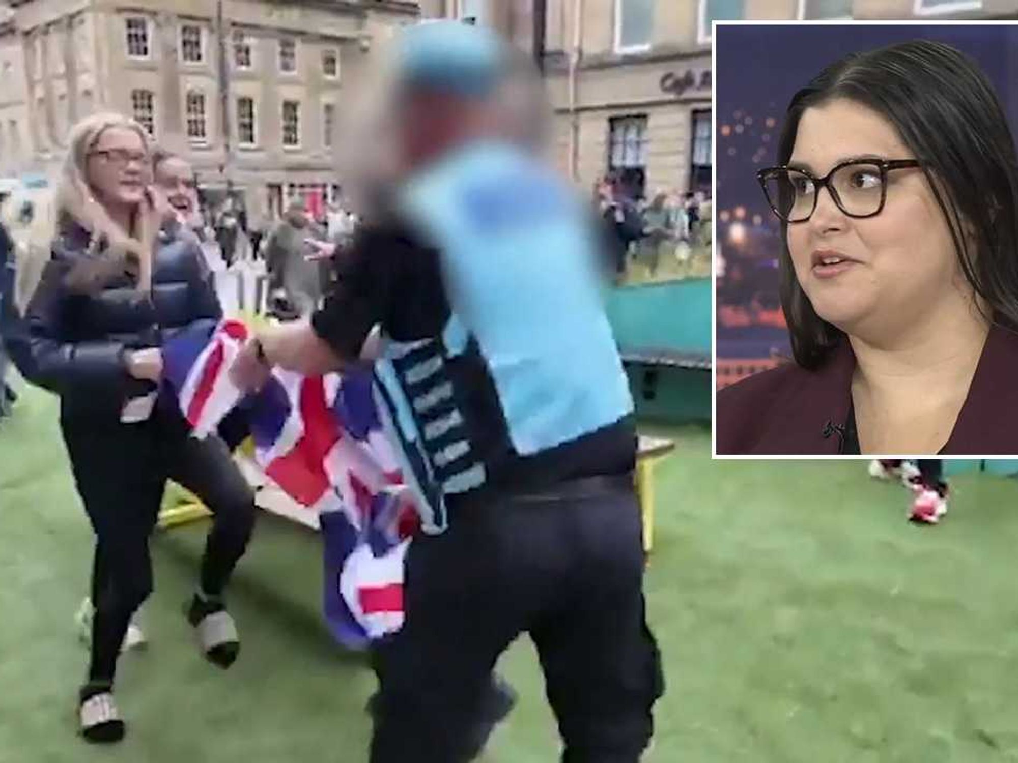Migrant protest, Victoria Churchill
