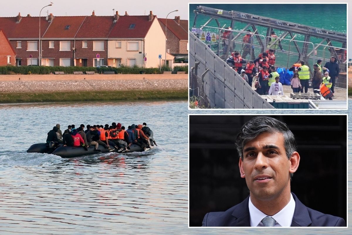 Migrant sends personal message to Rishi Sunak as he jumps in dinghy to cross Channel